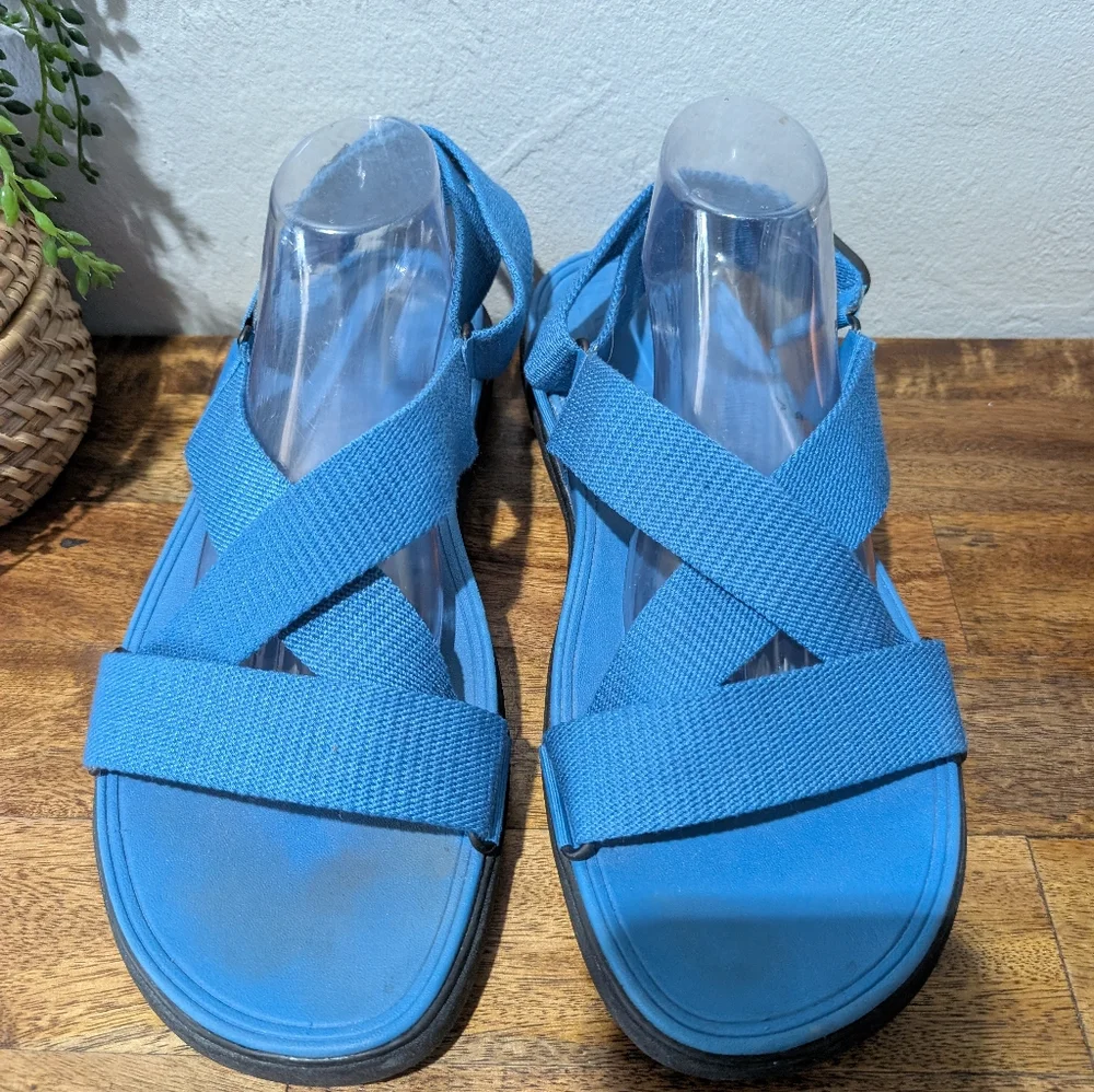 Fitflop Mens Sling M Sandal Shoes Blue And Black Size 13‎